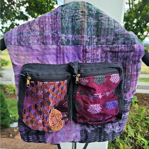 BOHO HIPPIE BACKPACK BAG HANDMADE - Picture 5 of 12